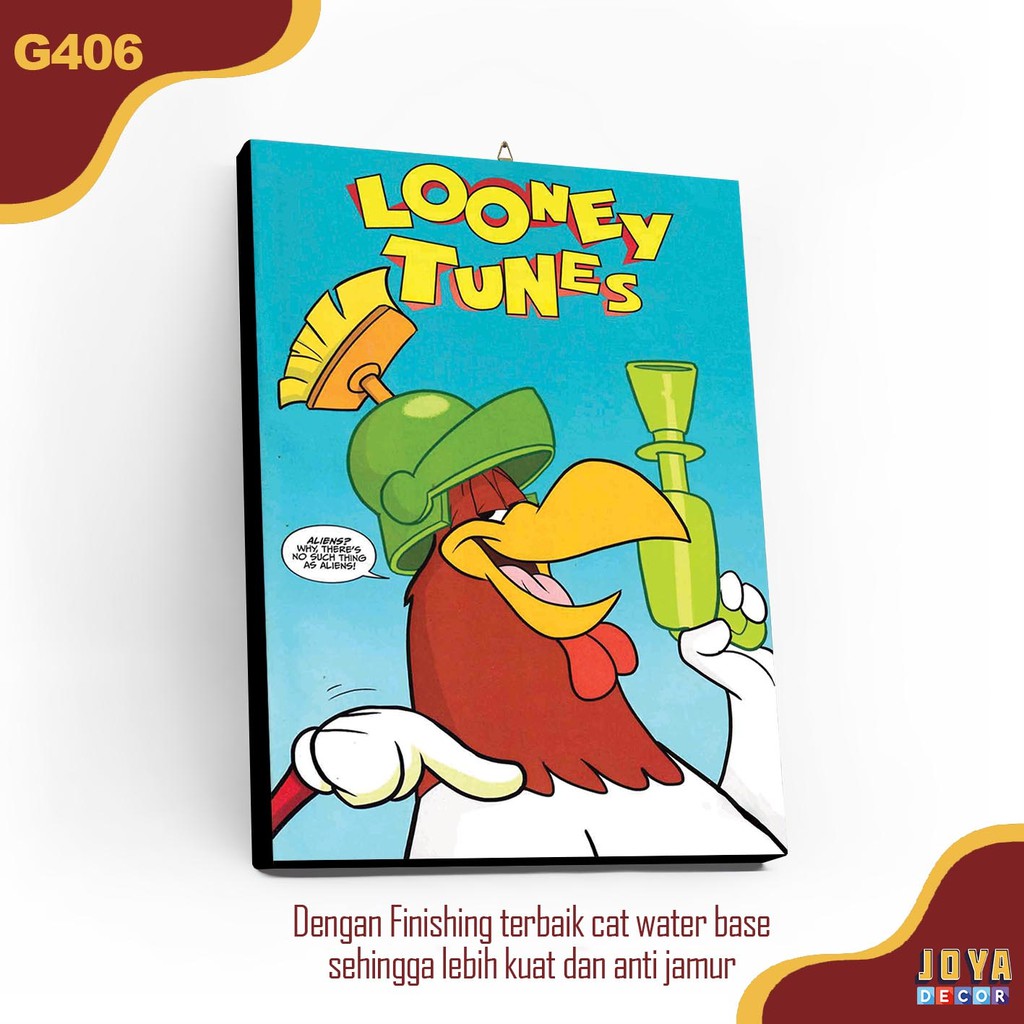 Kayu HIASAN DINDING โปสเตอร์ไม้ตกแต่งผนัง Looney Tunes GG406