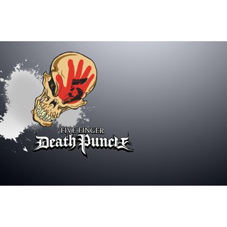 Five Finger Death Punch 2 แผ่นแม่เหล็ก ติดตู้เย็น 5มิล วงดนตรี ของขวัญ ของสะสม Heavy Rock Band Black Metal  Hib Hob Reap