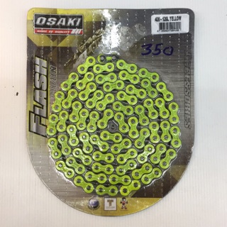 โซ่ สีเขียวอ่อน OSAKI เบอร์ 420 ยาว120L(ข้อ)