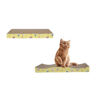 I&CAT กระดาษลับเล็บแมว ขนาด 21x43x3.7 cm ที่ลับเล็บแมว ของเล่นแมว ขนาดเล็กพกพาง่ายเลื่อนย้ายสะดวก **มีหลายแบบหลายขนาด***