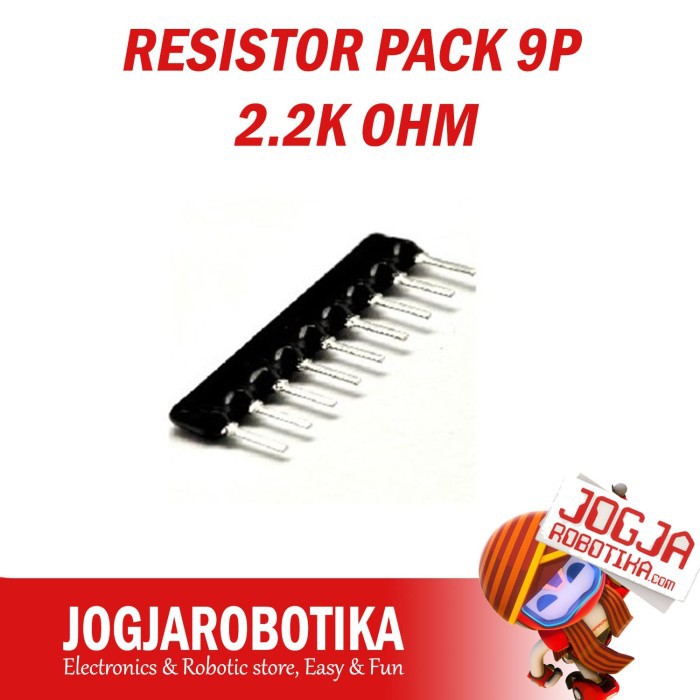 RESISTOR PACK 9P 9 พิน 2.2K OHM