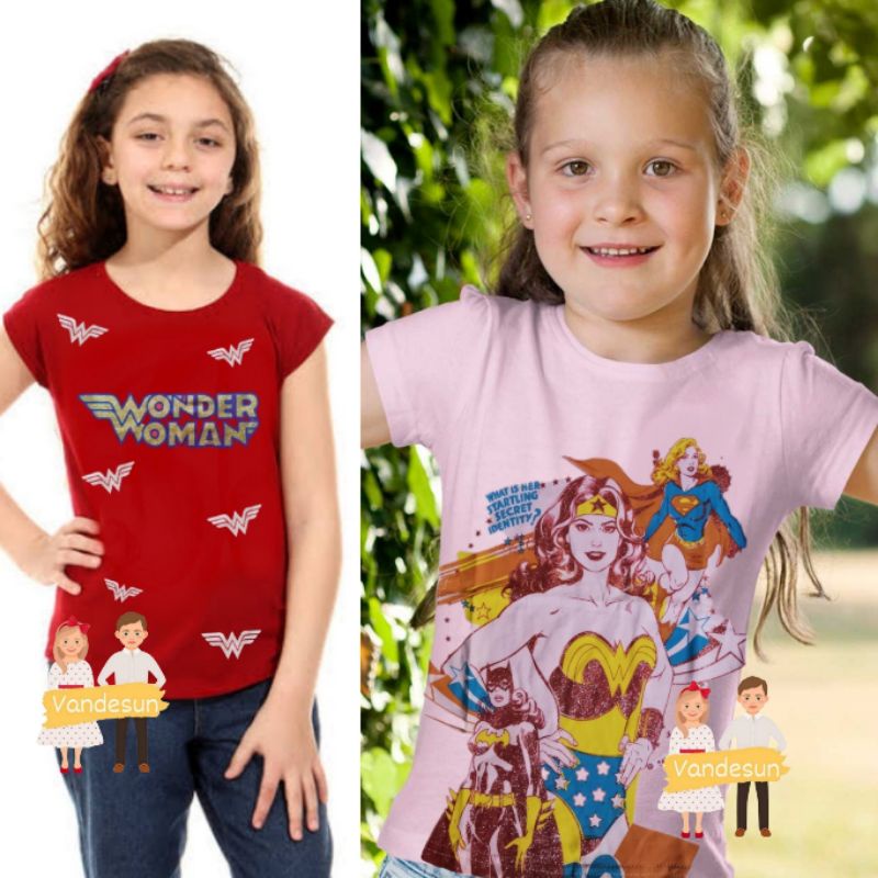 เสื้อยืด ลาย Wonder woman ไซซ์ 4-12