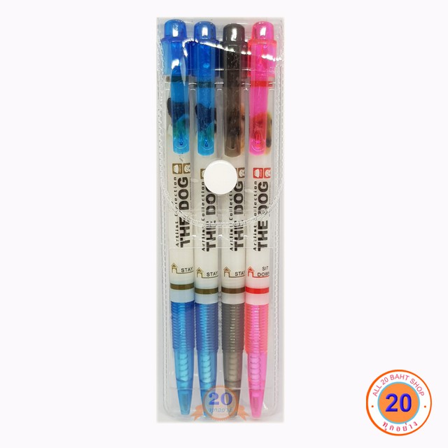 ปากกาลูกลื่น TheDog 1 แพค 4 ด้าม