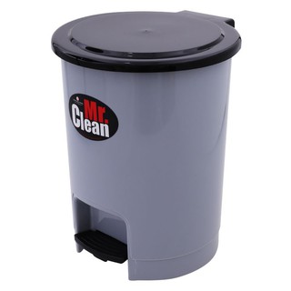 ✨ขายดี✨ มิสเตอร์คลีน ถังผงขาเหยียบ รุ่น TT542 สีเทา MR.CLEAN Trash Can No.TT542 Grey Color