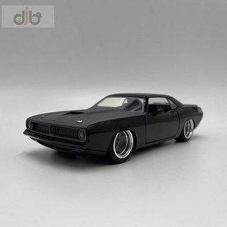 โมเดลรถยนต์ Jada Diecast Lettys Plymouth Barracuda ขนาด 1:24 ของเล่นสะสม สําหรับเด็ก