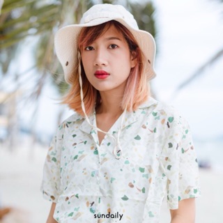 เสื้อเชิ้ตลายหินอ่อน | Green small stones 🌴สินค้าพร้อมส่ง