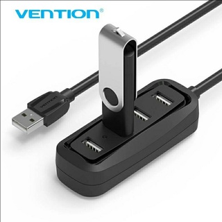 Vention รุ่น VAS-J43 อเเดอปเตอร์เชื่อมต่อ ฮับ USB เเบบ 4 ช่อง USB 2.0 4 ports HUB ความเร็ว 480Mbps - JD 1 Year Warranty