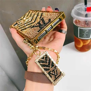 iPhone 13 iPhone 13 Pro max luxury glitter square gold phone case