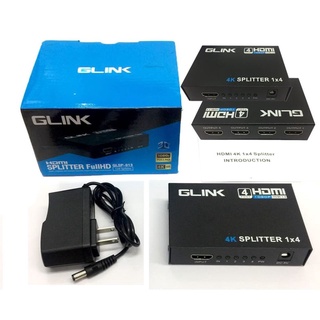 box hdmi G-Link HDMI SPLITTER 1:2 Port 1:4 Port (แยกสัญญาณ1ออก2 1ออก4) รุ่น GLSP-012 GLSP-013(4K , FullHD 1080p)