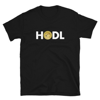 ขายดี เสื้อยืดลําลอง แขนสั้น พิมพ์ลาย Dogecoin hodl Doge crypto cryptocurrency hodl trading trader gift PAclpk47OGcicb85