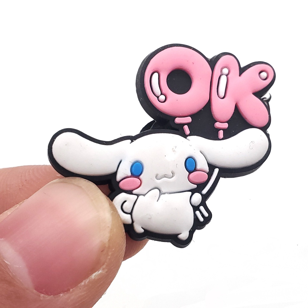 JIBBITZ cross charms ตัวติดรองเท้า Cinnamoroll ตัวติดรองเท้า cross