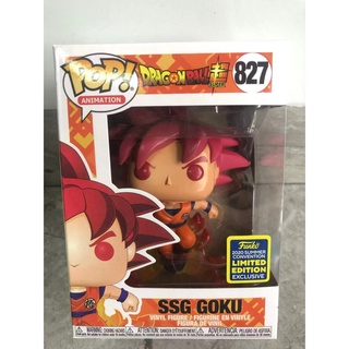 Funko Pop! ดราก้อนบอล Z SSG Goku #827 ชุดโรงรถ ขนาดเล็ก