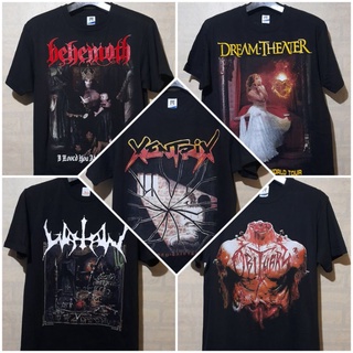 T-shirt  เสื้อยืด ลาย Dream THEATER WAN BEHEMOTH MORBID ANGELS-5XL