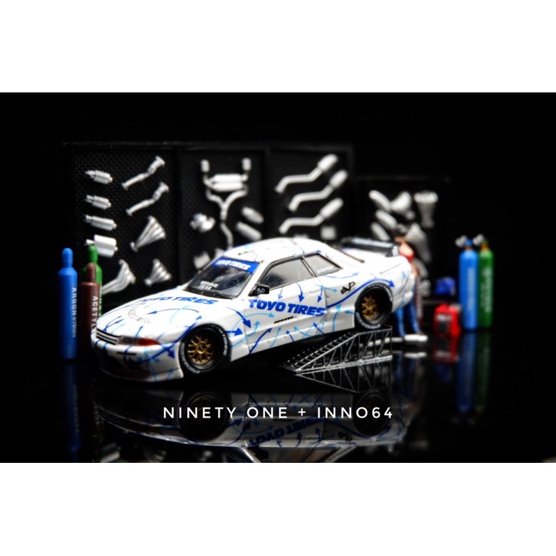 โมเดลประกอบฉาก ร้านท่อไอเสีย V1 1:64 อุปกรณ์ประกอบฉาก model 1:64 diorama scale 1/64