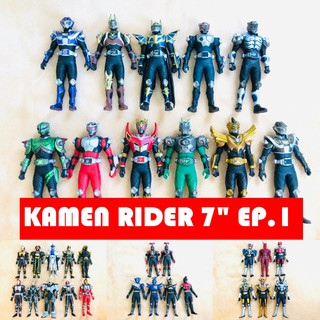 Kamen rider ซอฟ ไรเดอร์ Bandai Faiz Ryuki Kabuto Den-O Drive 7 นิ้วแบบเดี่ยว