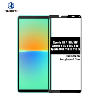 Pinwuyo Full Cover Tempered Glass For SONY Xperia 1 5 10 II III IV Screen Protector