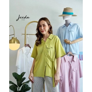 New 🍋 เสื้อเชิ้ตแขนสั้น งานนำเข้าสุดพรีเมี่ยม Korea minimal style ผ้าพริ้วนิ่ม ใส่ดี น่ารัก แบบเก๋ม๊ากก   #89544