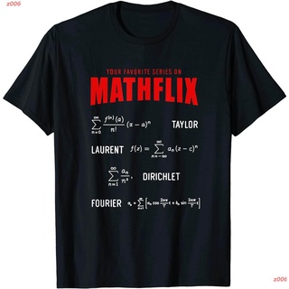 เสื้อยืดสีขาว Mathflix Favorite Math Calculus Series Formulas Nerd Shirt T-Shirt เสื้อยืดพิมลาย เสื้อยืดผู้ เสื้อยืด