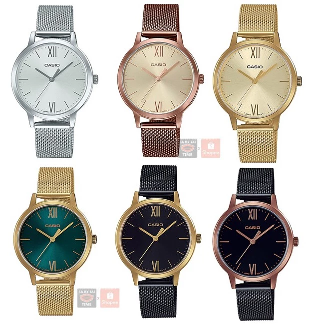 32มม.แท้ศูนย์ CASIO นาฬิกาข้อมือ General รุ่น LTP-E157 ltp-e157m LTP-E157MR LTP-E157MGB ของแท้ 100% รับประกัน cmg 1 ปี