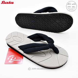 Bata (บาจา) แท้ 100% รองเท้าแตะแบบหนีบ พื้นปุ่มนวด สีเทา ไซส์ 4-8 (37-41) (รหัส 579-6259)