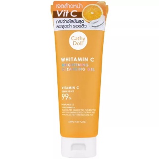 Cathy Doll Whitamin C Brightening Cleansing Gel เคที่ ดอลล์ คลีนซิ่งเจลวิตามินซี 120 มิลลิลิตร