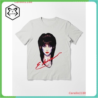 2022 Elvira The Mistress Essential T-Shirt เสื้อยืด ดพิมพ์ลาย ดผ้าเด้ง คอกลม cotton แฟชั่น sale Unisex