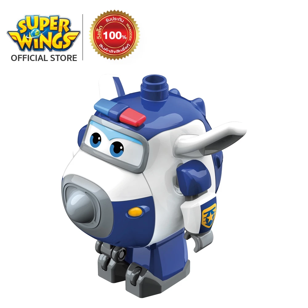 Super Wings Medium Blocks High Value Figure - Paul ตัวต่อ ซุปเปอร์วิงส์ ขนาดกลาง - พอล สีขาว ของเล่นเด็ก