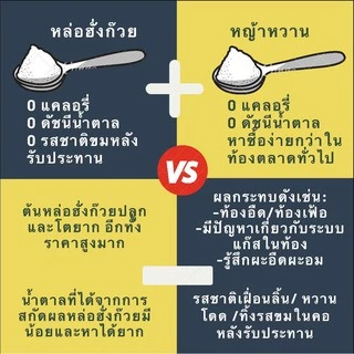 แพ็คสาม น้ำตาลหล่อฮั่งก๊วยออแกนนิค100% 0แคล ✔️ผู้ป่วยเบาหวาน ✔️หวาน1:1เทียบเท่าน้ำตาล ✔️ไม่หวานโดด