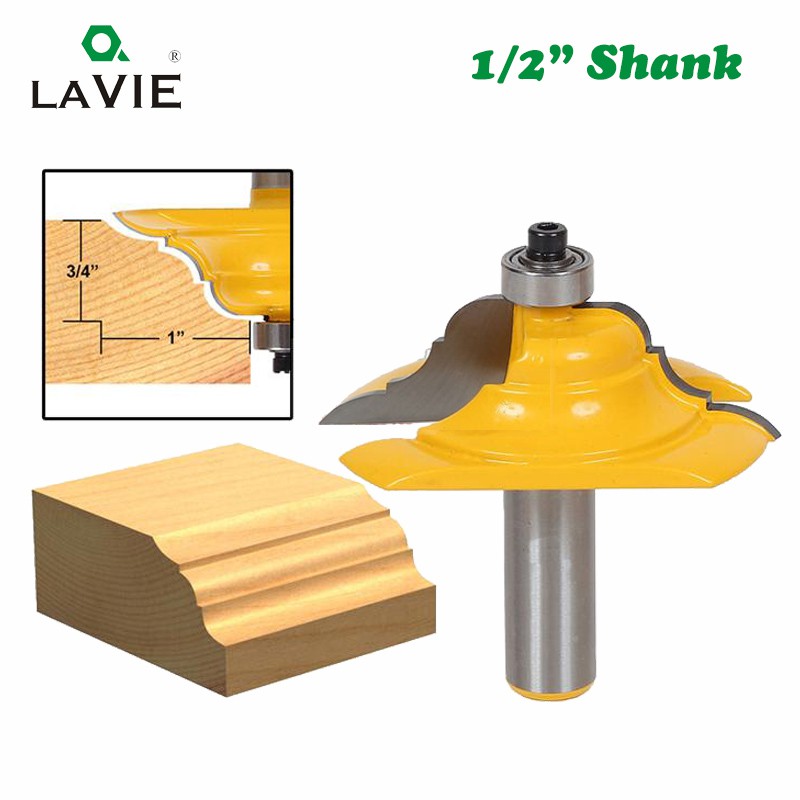 LA VIE 1 PC 1/2 Shank Table Edge Router Bit French Baroque Line มีดเครื่องตัดงานไม้สําหรับไม้เครื่องมือ MC03126