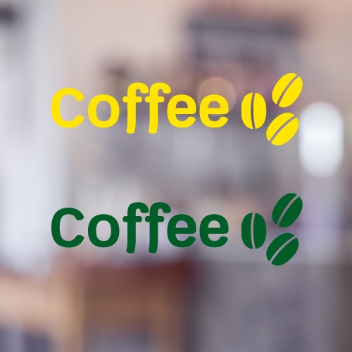 สติ๊กเกอร์ไดคัท PVC สติ๊กเกอร์ สัญลักษณ์ Coffee สัญลักษณ์กาแฟ ติดผนัง ติดประตู ติดป้าย ติดกระจก ราคา ถูกที่สุด ดีลบีเคเค แกลเลอรีภาพที่ 2