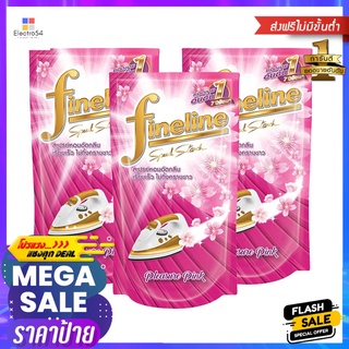 รีฟิลน้ำยารีดผ้าอัดกลีบ FINELINE 800ml แพ็ก3 PRESSER PINKREFILL LIQUID SPEED STARCH FINELINE 800ml 3 PCS PRESSER PINK