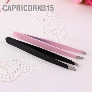 Capricorn315 แหนบสเตนเลส สีดํา สีชมพู สําหรับดึงขนคิ้ว 1 ชิ้น