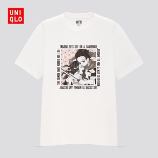 Uniqlo เสื้อยืดแขนสั้น พิมพ์ลายมังงะ 431958 . สําหรับผู้ชาย และผู้หญิง ( ดาบพิฆาตอสูร