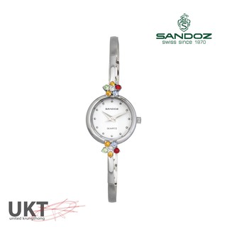 นาฬิกา SANDOZ รุ่น SD99263SS02 หน้าขาวเข็มเงิน สำหรับผู้หญิง