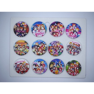 เข็มกลัด 3.2cm/4.4cm LoveLive! เลิฟไลฟ์ การ์ตูน อนิเมะ Cartoon Anime