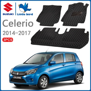 Little Bird พรมปูพื้นรถยนต์ โรงงานผลิตของไทย Suzuki Celerio 2014-2017 3PCS การรับประกันคืนสินค้าภายใน7วัน พรมรถยนต์