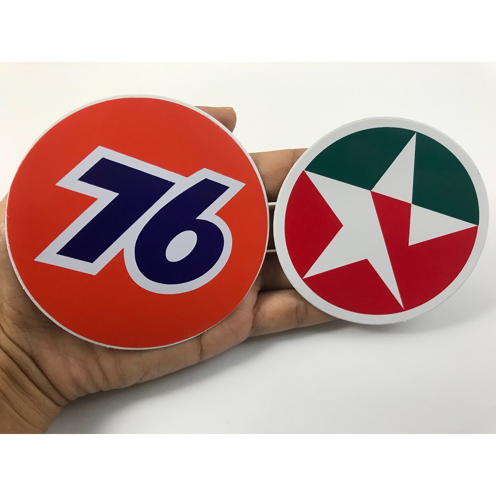 สติ๊กเกอร์ ปตท Ptt Shell Caltex 76 สติกเกอร์ น้ำมัน รถแข่ง [4ชิ้น] แต่งรถ ติดรถ มอเตอร์ไซค์ รถยนต์ Racing PVC Stickers - รูปที่ 2