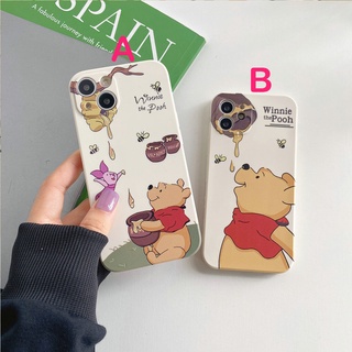 หม้อน้ำผึ้งวินนี่เดอะพูห์ สำหรับ เคสไอโฟน 12 Pro MAX การ์ตูนซิลิโคนครอบเคส เคสไอโฟน 12 13 PRO 13 12 PRO 11 PRO MAX 11 PRO SE One Piece แถบข้าเคสง เคสไอโฟน 11 13 PRO MAX X XS 7 PLUS เคสไอโฟน 7 8 8 PLUS XR XS MAX SE3 ตำแหน่งรูที่แม่นยำ เคสกันกระแทก