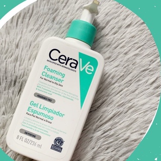 Cerave Foaming Cleanser 236 ml**Lotใหม่ โฟมทำความสะอาดผิวหน้าและผิวกาย