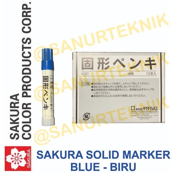 SAKURA Steel Marker/ BLUE Steel Marker (PER BOX 10 PC)