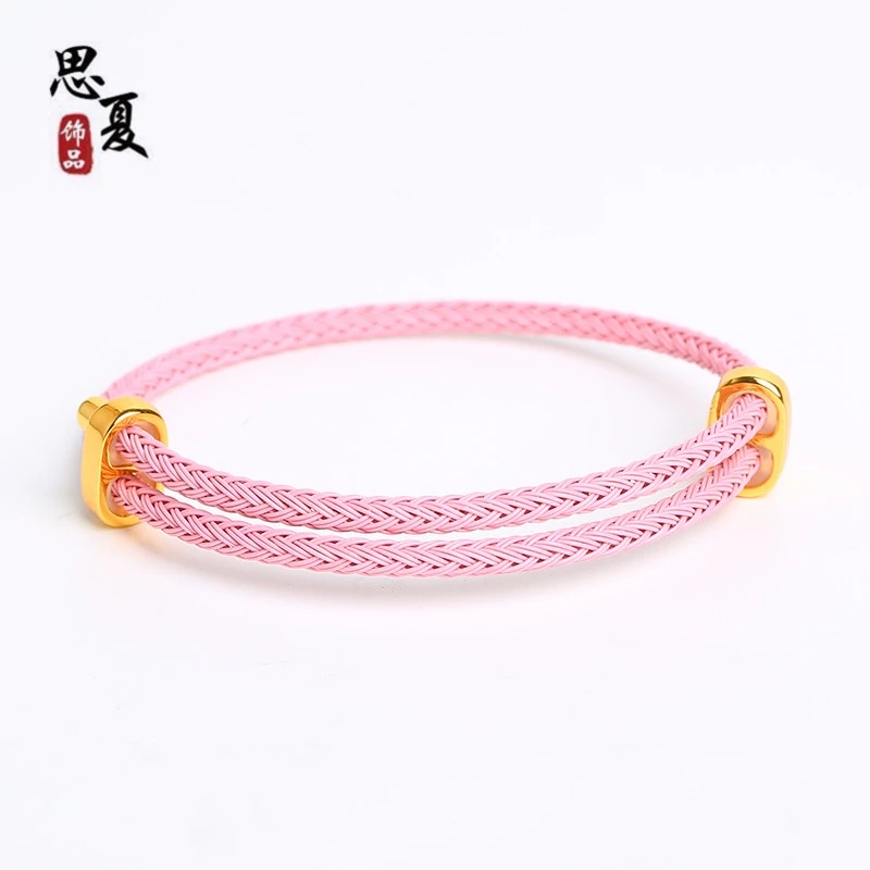 ลูกปัดเจาะรู เชือกผ้าไหมสีแดง ปรับขนาดได้ สำหรับชายและหญิง thumbnail 4