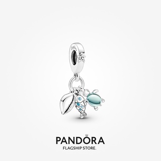 Pandora จี้รูปปลาเต่าทะเล ของขวัญวันเกิด สําหรับสุภาพสตรี p615