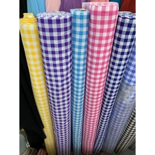 ❤พร้อมส่ง!!❤ ผ้าถ่ายพร็อพ ลายสก็อต ปูรองนั่ง ถ่ายงาน ฉาก ม่าน ปูโต๊ะ 30+ สี ผ้าคอตตอน ทีซี หน้ากว้าง 110-115ซม