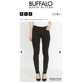 กางเกงยีนส์ยืด สีดำ Buffalo David Bitton Skinny / gloria vanderbilt jeans amanda/Jessica Simpson/Old Navy