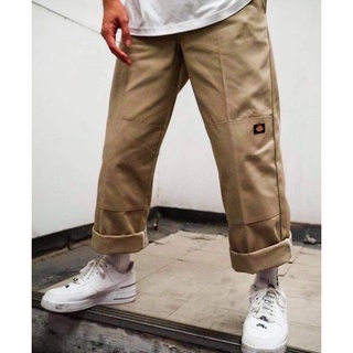 กางเกงขาต่อปักป้าย Dickies**เอวสม๊อคด้านหลัง**#กางเกงวินเทจขายาว#กางเกงทรงกระบอก#สินค้ามือ 1 #สินค้ายอดฮิต#ชาย&amp;หญิง