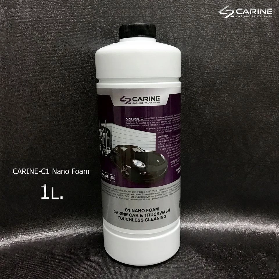 ของแท้CARINE -C1 น้ำยาล้างรถแบบไม่ต้องถู  บรรจุ 1 ลิตร (ล้างได้ 5-8 ครั้ง) น้ำยาล้างรถที่มีความเข้มข้นสูง