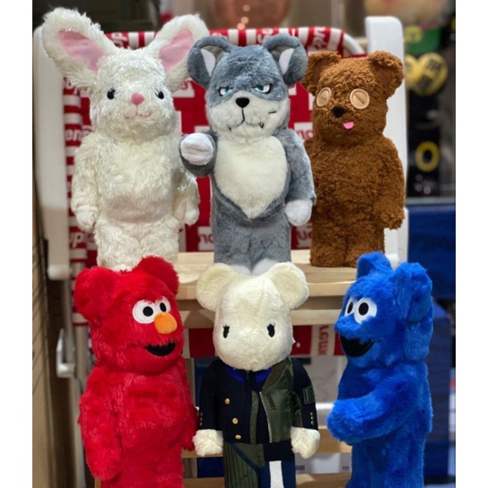 7/7 BEARBRICK FURRY series Trend Toy 400% 1:1 คุณภาพสูง Street Fashion Action Figures