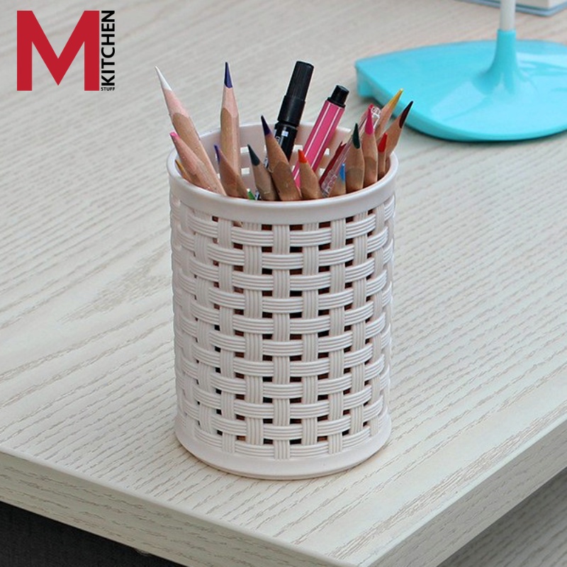 M KITCHEN กล่องใส่ของ กล่องเก็บของ ตะกร้าใส่ของ กล่องใส่ปากกา กล่องพลาสติก ใส่เครื่องเขียน CJ501/502 (C1)
