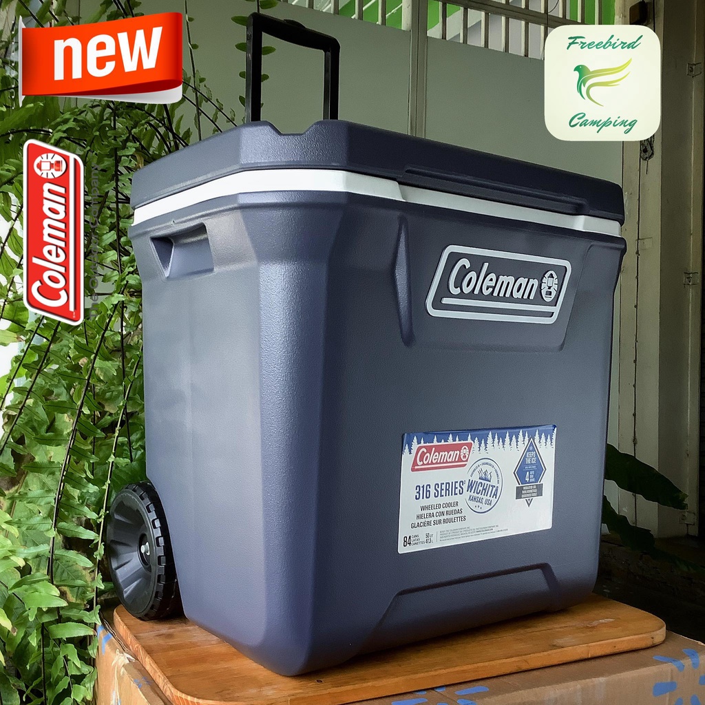 กระติกน้ำแข็ง กระติกน้ำแข็งล้อลาก COLEMAN 316 Series Wheeled Cooler 50qt 47ลิตร โคลแมน camping แคมปิ