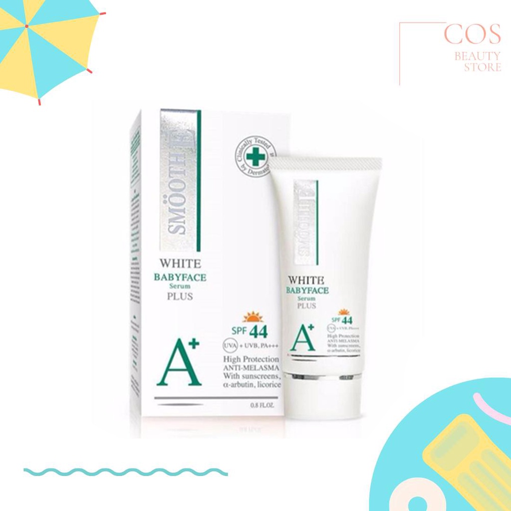 SMOOTH E White Babyface  Serum Plus SPF 44(24 g) สมูทอี ไวท์ เบบี้เฟซ ซีรั่ม พลัส เอสพีเอฟ 44